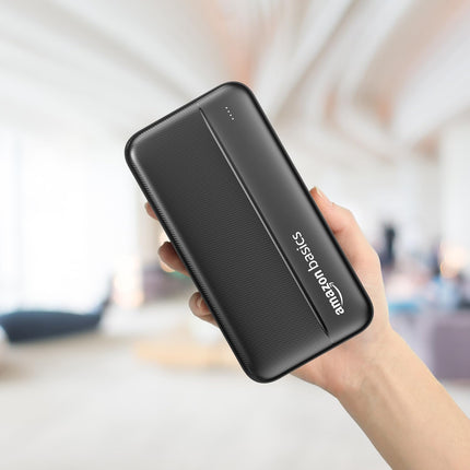 AMAZON BASICS 20000 MAH POWER BANK DUAL OUTPUT USB-A PORTS (BLACK) [Activated] [GRADE A]