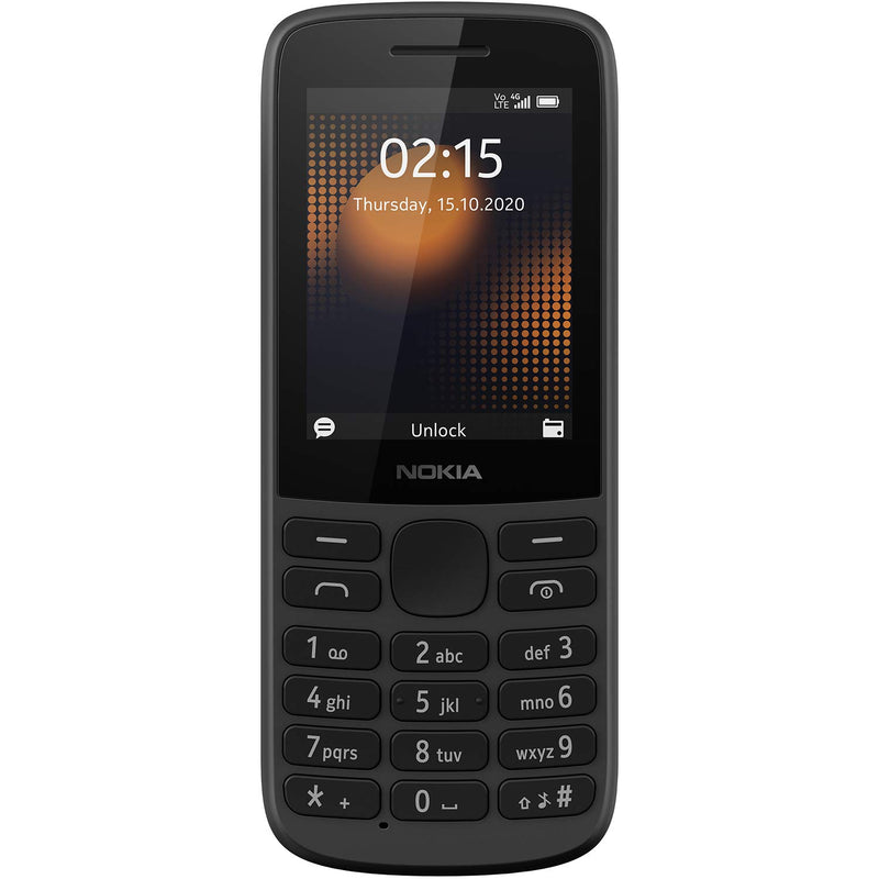 NOKIA 215 4G, DUAL SIM KEYPAD PHONE (BLACK) [Activated] [GRADE A]