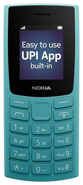 NOKIA ALL-NEW 105 SINGLE SIM KEYPAD PHONE (CYAN)  [Activated] [GRADE A]