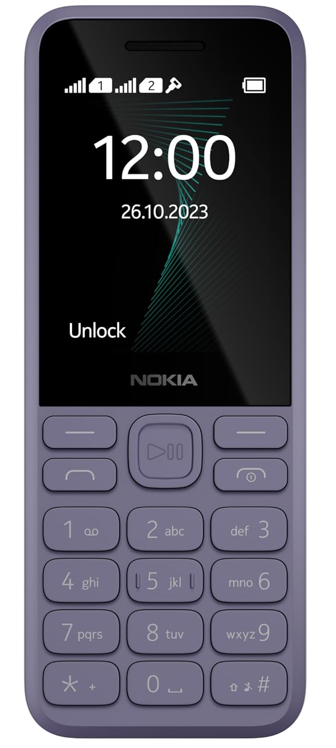 NOKIA 130, MUSIC DUAL SIM KEYPAD PHONE (PURPLE) [Activated] [GRADE A]