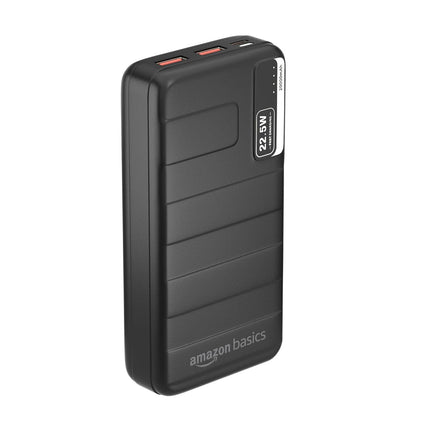 AMAZON BASICS 20000MAH (22.5W POWER BANK, BLACK) [Activated] [GRADE A]
