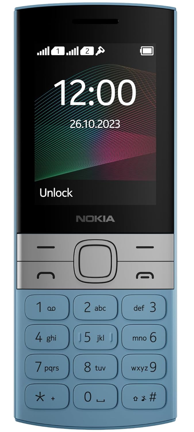 NOKIA 150, DUAL SIM KEYPAD PHONE (BLUE) [Activated] [GRADE A]