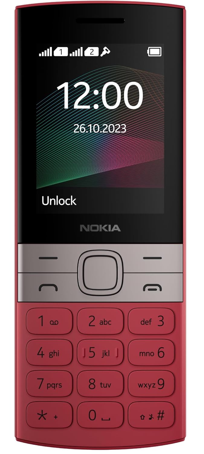NOKIA 150, DUAL SIM KEYPAD PHONE (RED) [Activated] [GRADE A]