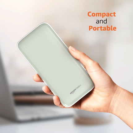 AMAZON BASICS 20000MAH (22.5W FAST CHARGING POWER BANK, LIME GREEN) [Activated] [GRADE A]