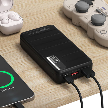 AMAZON BASICS 20000MAH (22.5W POWER BANK, BLACK) [Activated] [GRADE A]
