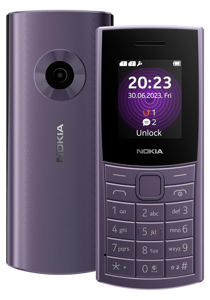 NOKIA 110 4G, DUAL SIM KEYPAD PHONE (ARCTIC PURPLE) [Activated] [GRADE A]