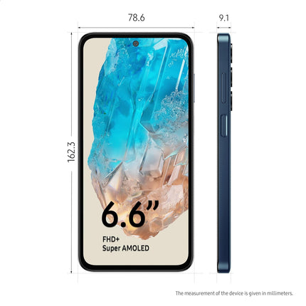 SAMSUNG GALAXY M35 5G (MOONLIGHT BLUE, 8GB RAM, 128GB STORAGE)