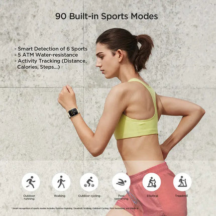 Amazfit GTS 2 1.65-inch HD AMOLED, Bluetooth Phone Calls,SpO2, Stress,Heart Rate & Sleep Smartwatch Desert Gold