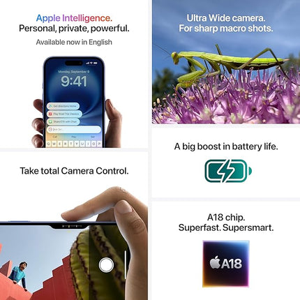 iPhone 16 Plus 256 GB: 5G Mobile Phone with Camera Control, A18 Chip and a Big Boost in Battery  White { Open Box }