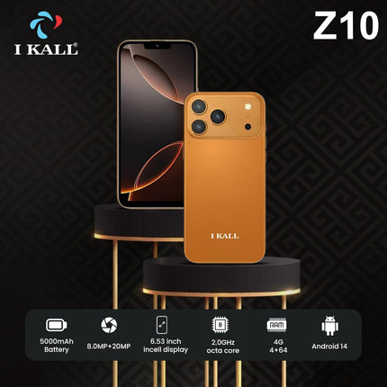 IKALL Z10 Smartphone | Open Box | 6.53” HD Display | 4GB RAM, 64GB ROM | 20MP Rear + 8MP Front Camera | 5000mAh Battery | Android 14 | Octa - Core Processor - SAARBazaar