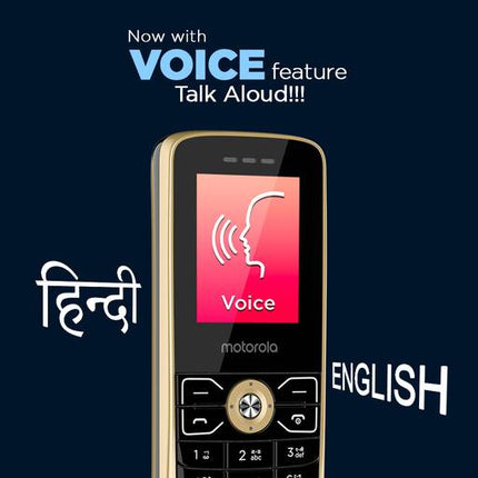 MOTOROLA MOTO A50V DUAL SIM KEYPAD PHONE (GOLD) [Activated] [GRADE A]