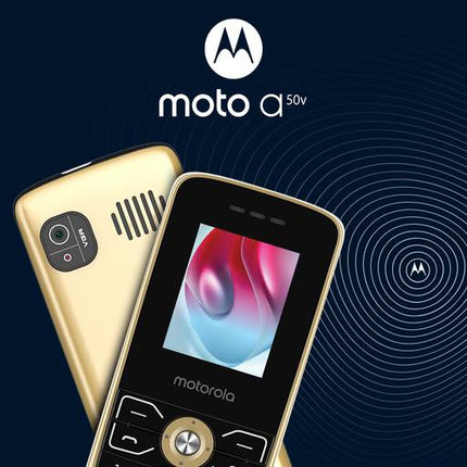 MOTOROLA MOTO A50V DUAL SIM KEYPAD PHONE (GOLD) [Activated] [GRADE A]