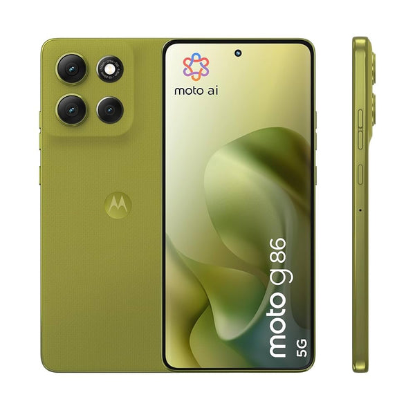 Motorola G86 Power 5G (Pantone Golden Cypres, 8GB RAM, 128GB Storage) | 6.7" 1.5K pOLED Display | 50MP Sony OIS Camera | 6720mAh Battery | TurboPower 33W Charging | Dimensity 7400 Processor | 1 Year Warranty