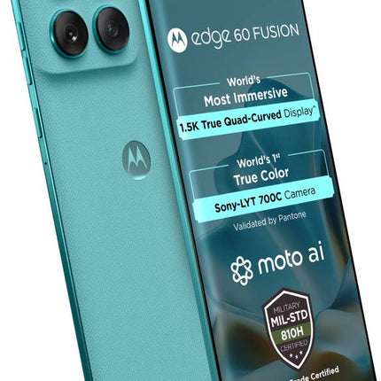 MOTOROLA EDGE 60 FUSION 5G (PANTONE AMAZONITE, 8 GB RAM, 256 GB STORAGE) - SAARBazaar