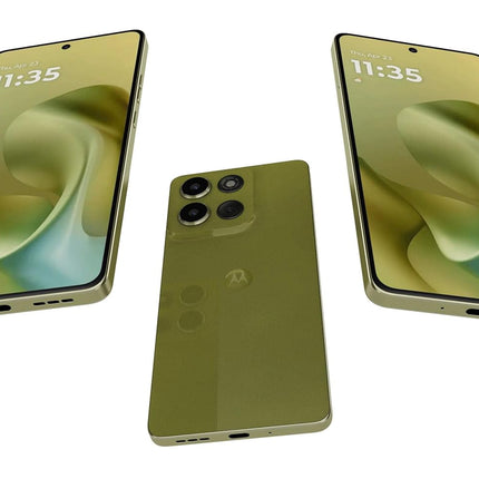 Motorola G86 Power 5G (Pantone Golden Cypres, 8GB RAM, 128GB Storage) | 6.7" 1.5K pOLED Display | 50MP Sony OIS Camera | 6720mAh Battery | TurboPower 33W Charging | Dimensity 7400 Processor | 1 Year Warranty