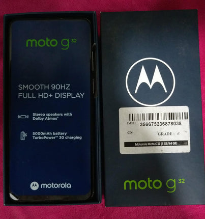 MOTOROLA G32 (Used, 4GB, 64 GB, Mix Color) [Grade C] [Refurbished]