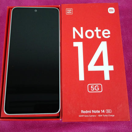 REDMI NOTE 14 5G (6GB, 128 GB, Open Box, Mix Color) [Grade B] [Open Box]
