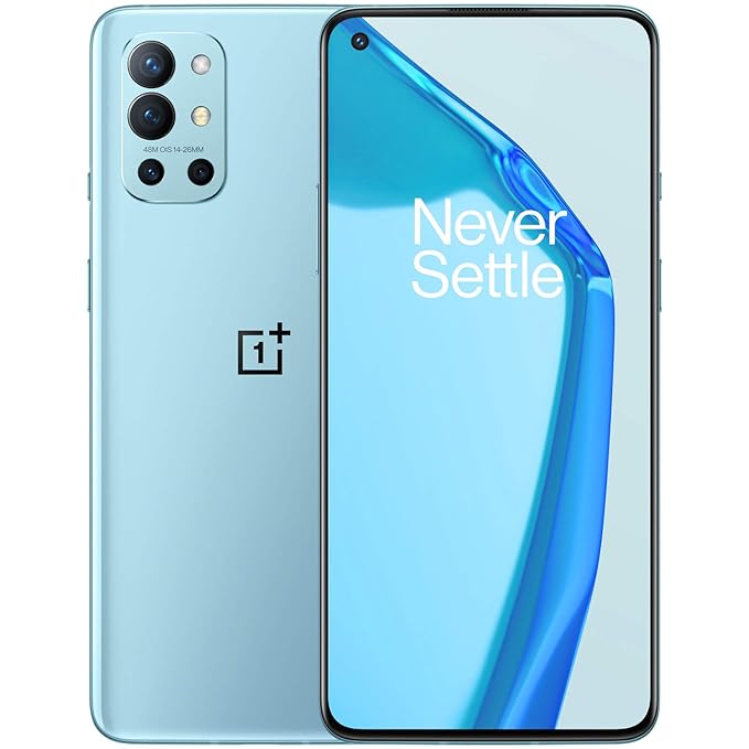(Refurbished) OnePlus 9R 5G (Lake Blue, 8GB RAM, 128GB Storage) | 120Hz Fluid AMOLED Display | Snapdragon Processor | 48MP Quad Camera | 4500mAh Battery with 65W Warp Charge