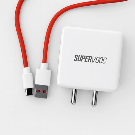 Open Box 35W Adapto 35A USB - A Fast Charging Adaptor with 1M Charging Cable, Support VOOC Charging/WARP Charging/Dash Charging/Quick Charging, Suitable for Oneplus,Samsung,Oppo,Realme,Mi (White) - SAARBazaar