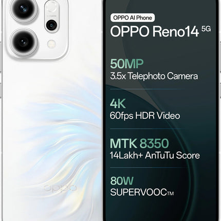 OPPO Reno 14 5G | 1 Year Warranty - SAARBazaar