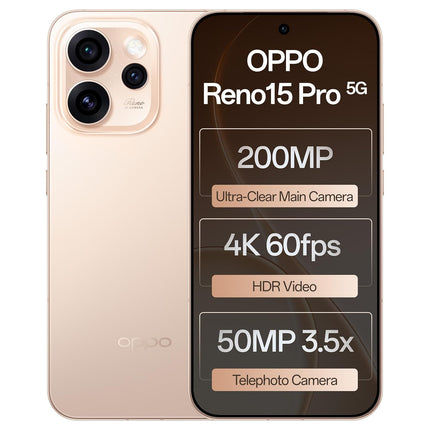OPPO Reno 15 Pro 5G | 1 Year Warranty - SAARBazaar