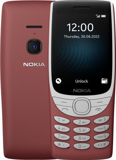 NOKIA 8210 4G, DUAL SIM KEYPAD PHONE (RED) [Activated] [GRADE A]