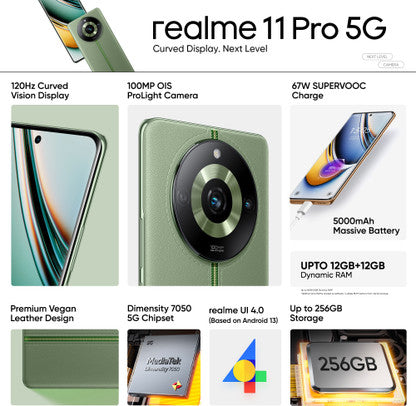 REALME 11 PRO 5G (MIX COLOUR, 128 GB)  (8 GB RAM) [Activated] [GRADE C]