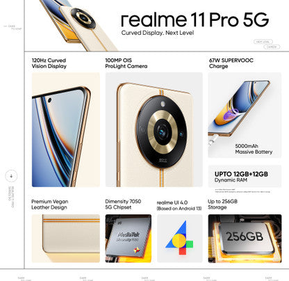 REALME 11 PRO 5G (MIX COLOUR, 256 GB)  (8 GB RAM) [Used / Preowned] [GRADE C]