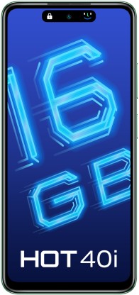 INFINIX HOT 40I Starfall Green Front View – SaarBazaar