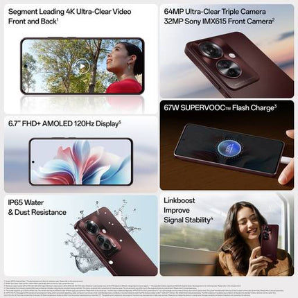 OPPO F25 PRO 5G (LAVA RED, 8 GB RAM, 256GB STORAGE)[Like New]