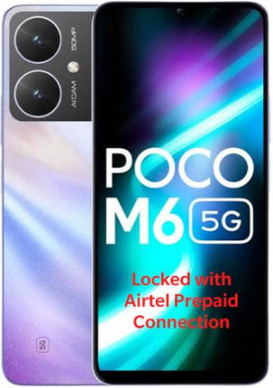 POCO M6 5G - LOCKED WITH AIRTEL PREPAID (ORION BLUE, 128 GB)  (4 GB RAM) [Activated] [GRADE B]