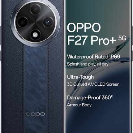 OPPO F27 PRO PLUS 5G (MIDNIGHT NAVY, 8 GB RAM, 128 GB STORAGE)[Like New]