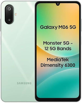 SAMSUNG GALAXY M06 5G (SAGE GREEN, 6GB RAM, 128GB STORAGE)