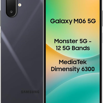 SAMSUNG GALAXY M06 5G (BLAZING BLACK, 6GB RAM, 128GB STORAGE)