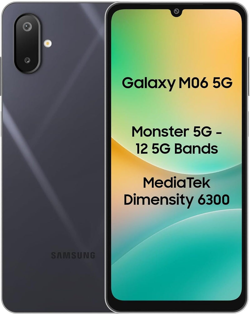 SAMSUNG GALAXY M06 5G (BLAZING BLACK, 6GB RAM, 128GB STORAGE)