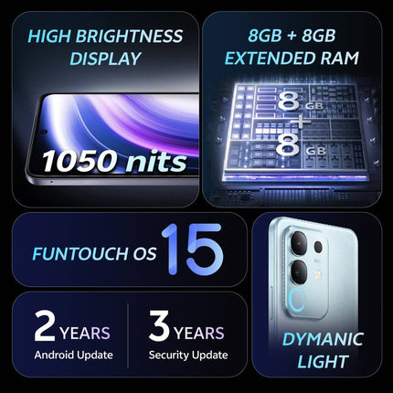 VIVO T4X 5G (MARINE BLUE, 6GB RAM, 128GB STORAGE)