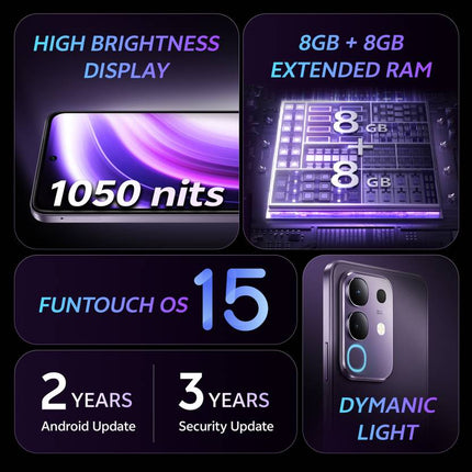 VIVO T4X 5G (PRONTO PURPLE, 6GB RAM, 128GB STORAGE)