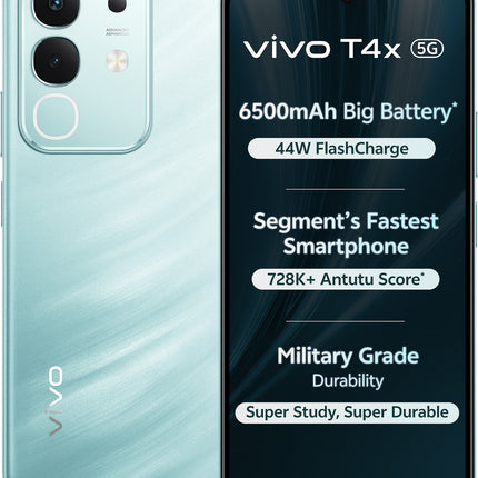 VIVO T4X 5G (GLACIAL TEAL, 6GB RAM, 128GB STORAGE)