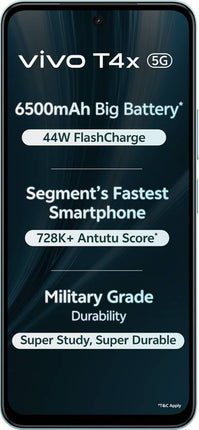VIVO T4X 5G (GLACIAL TEAL, 6GB RAM, 128GB STORAGE)