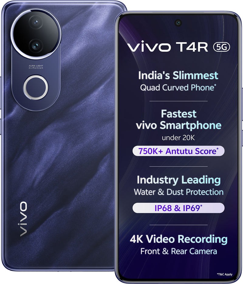 VIVO T4R 5G (TWILIGHT BLUE, 8GB RAM, 128GB STORAGE)