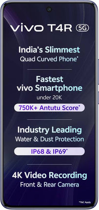 VIVO T4R 5G (TWILIGHT BLUE, 8GB RAM, 128GB STORAGE)