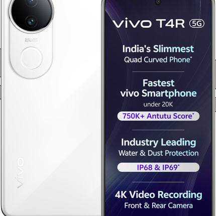 VIVO T4R 5G (ARCTIC WHITE, 8GB RAM, 128GB STORAGE)