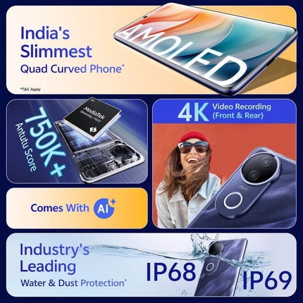 VIVO T4R 5G (TWILIGHT BLUE, 8GB RAM, 128GB STORAGE)