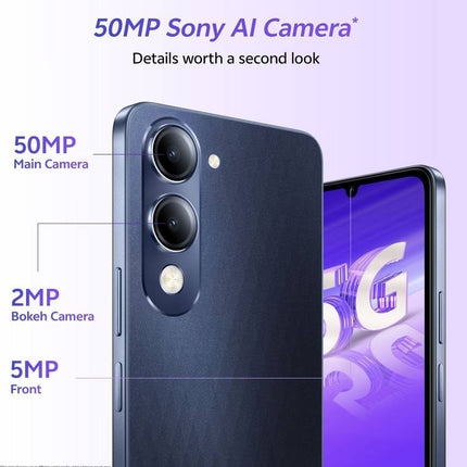 VIVO T4 LITE 5G (PRISM BLUE, 4GB RAM, 128GB STORAGE)