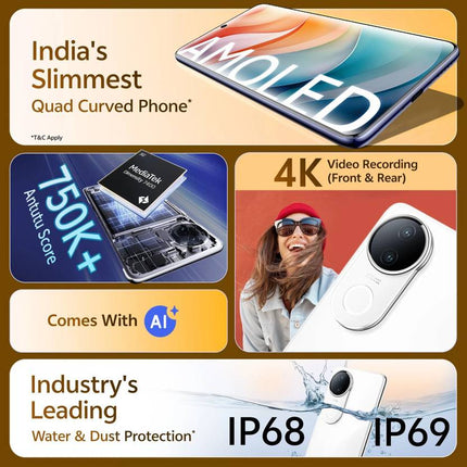 VIVO T4R 5G (ARCTIC WHITE, 8GB RAM, 128GB STORAGE)