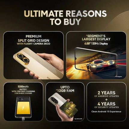 POCO C71 (DESERT GOLD, 4GB RAM, 64GB STORAGE)