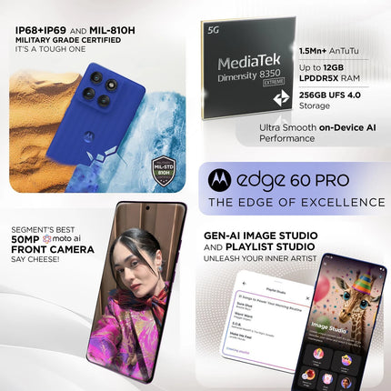 Motorola Edge 60 pro 5G | Open Box | 1 Year Warranty