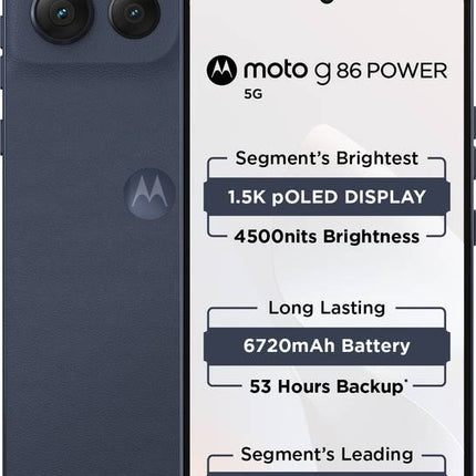 MOTOROLA G86 POWER 5G (PANTONE SPELLBOUND, 8GB RAM, 128GB STORAGE)