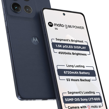 MOTOROLA G86 POWER 5G (PANTONE SPELLBOUND, 8GB RAM, 128GB STORAGE)