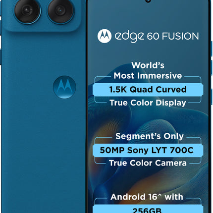 MOTO EDGE 60 FUSION 5G (MIX COLOUR, 8GB RAM, 256GB STORAGE) [Activated] [GRADE B]